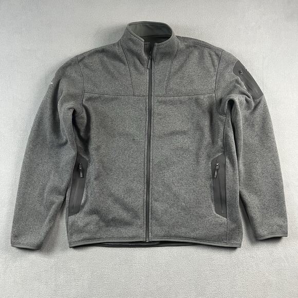 Arc’teryx Sweater Mens 2XL Gray Covert Cardigan Full Zip Fleece Outdoor - Picture 1 of 10
